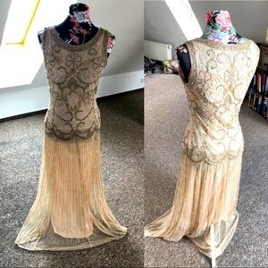 Stunning Beaded Pisarro Nights Gown